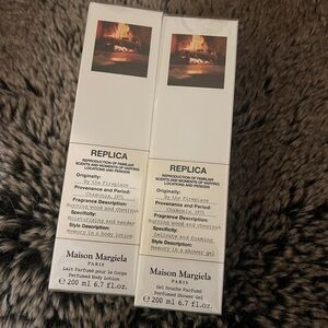 Maison Margiela By the Fireplace shower gel & body lotion Bundle